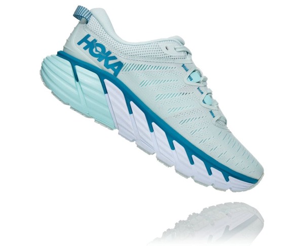 Hoka One One Gaviota 3 Womens UK - Blue Road Running Shoes - IUQDO1483